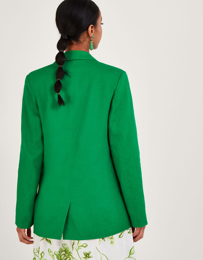 Stella Single-Breasted Blazer, Green (GREEN), large