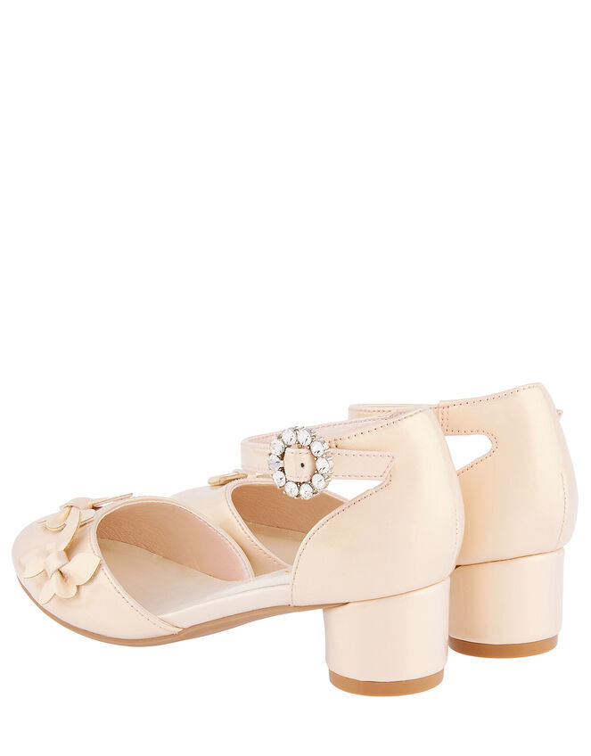 Butterfly Patent Two-Part Heeled Shoes, Pink (PINK), large