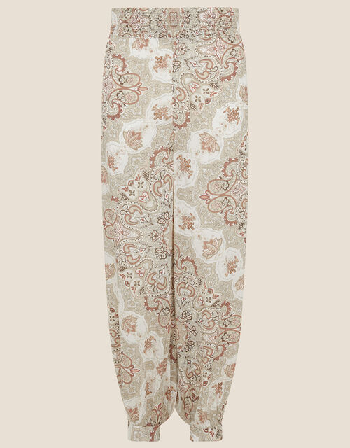 Miriam Printed Hareem Trousers, Natural (NATURAL), large