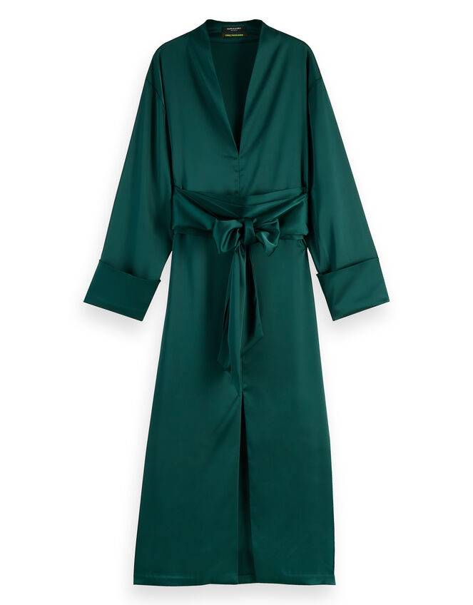 Scotch and Soda Kimono Midi Dress, Green (GREEN), large