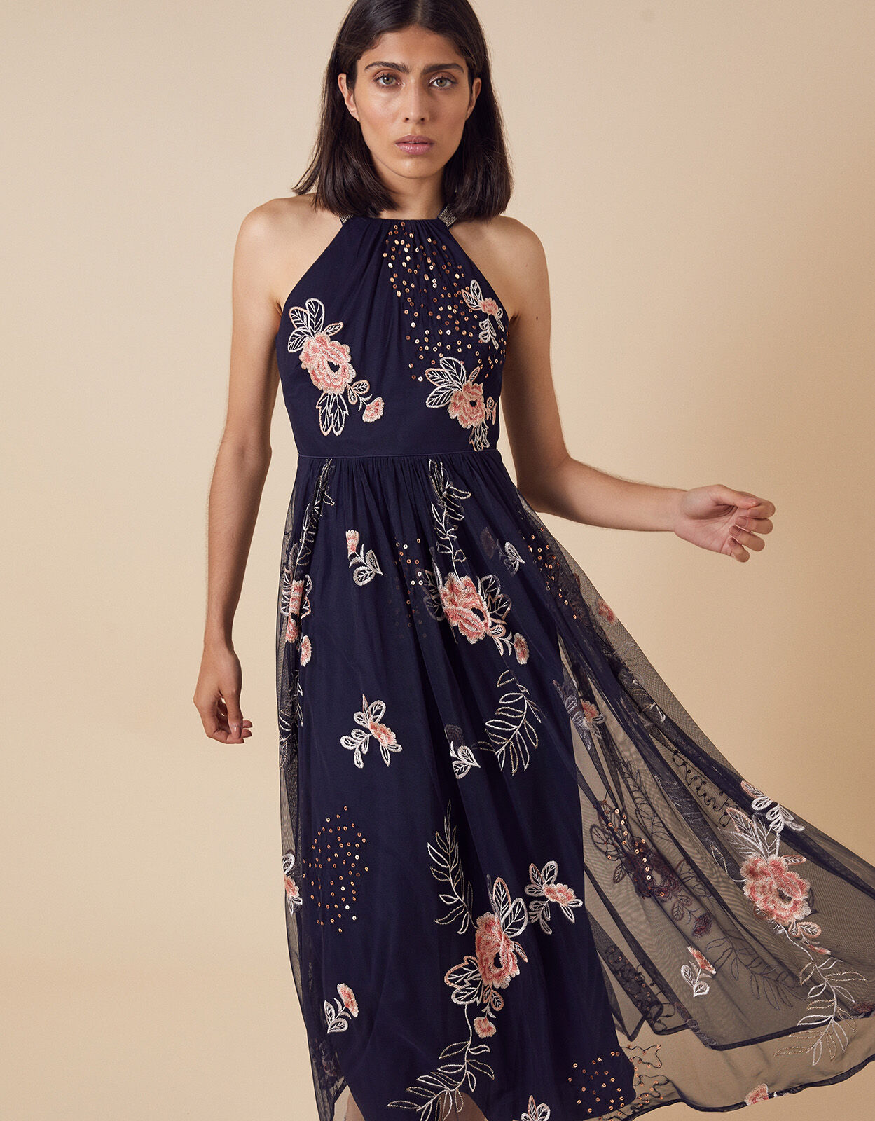 evening midi dresses uk