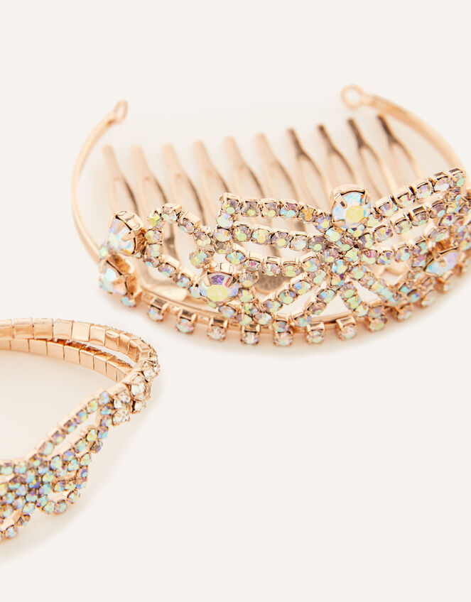 Diamante Butterfly Accessory Set, , large