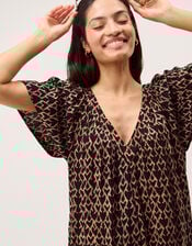 Arti Print Wide Leg Jumpsuit, Black (BLACK), large