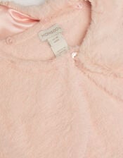 Baby Detachable Collar Fuzzy Cardigan, Pink (PINK), large