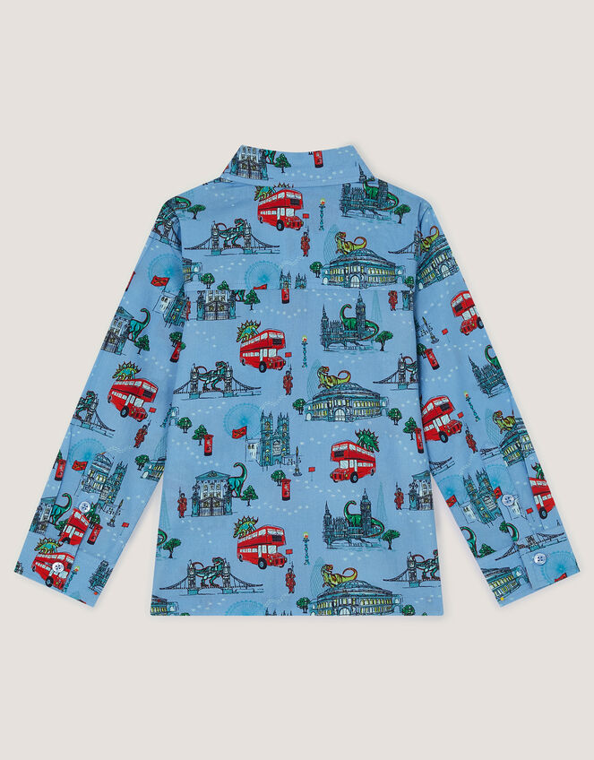 London Print Shirt , Blue (BLUE), large