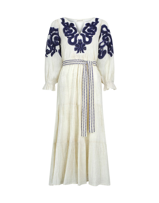 East Dolly Embroidered Dress, Natural (NEUTRAL), large