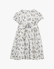 Trotters Arabella Smocked Dress, Blue (BLUE), large