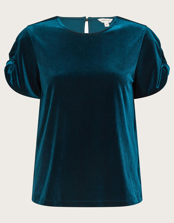 Viv Velvet T-Shirt , Teal (TEAL), large