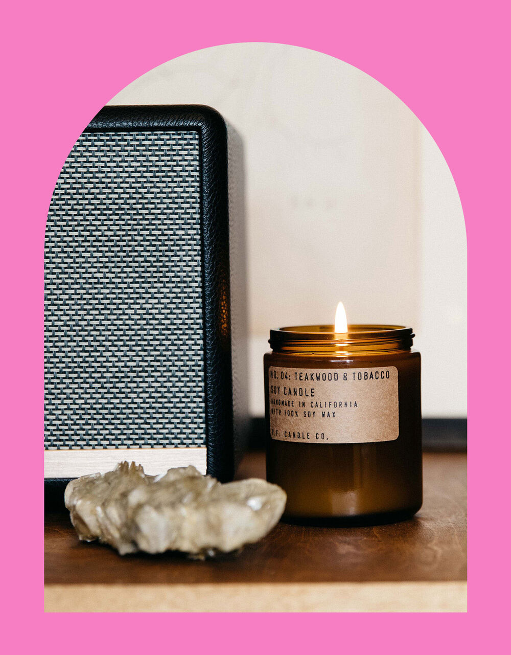 Women Home & Gifting | P.F. Candle Co. Teakwood & Tobacco Soy Candle - SE01653