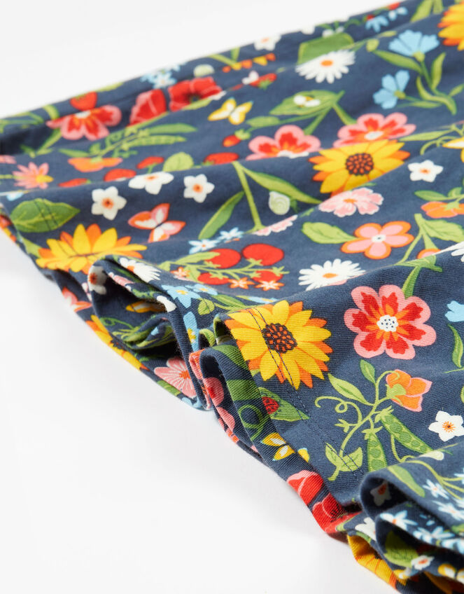 Frugi Sunshine Skater Dress, Blue (NAVY), large