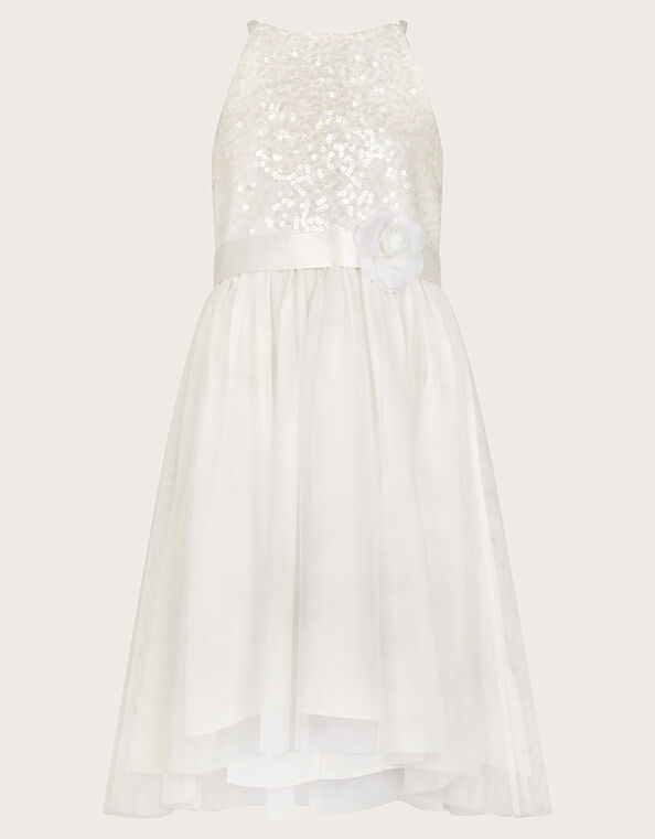 Sequin Truth Bridesmaid Dress, Ivory (IVORY), large