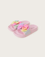Pastel Rainbow Bow Sliders, Multi (MULTI), large