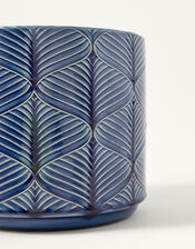 Wave Design Ceramic Plant Pot, , large