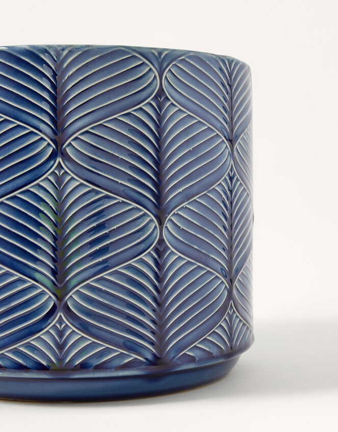 Wave Design Ceramic Plant Pot, , large