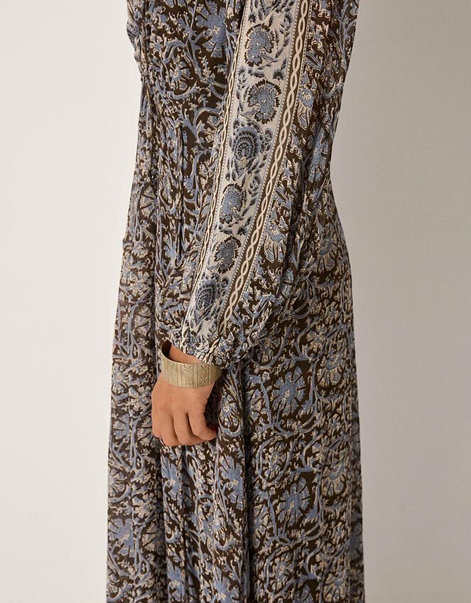 Maison Hotel Gaia Floral Midi Dress, Blue (BLUE), large