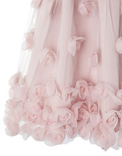 Baby Ianthe Floral Occasion Dress, Pink (DUSKY PINK), large