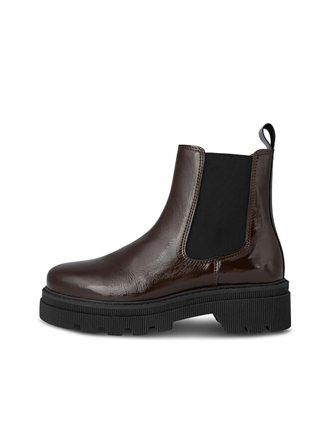 Shoe The Bear Patent Leather Chelsea Boots, Brown (CHOCOLATE), large