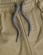 Pull-On Cuffed Trousers, Natural (STONE), large