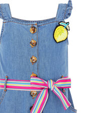 Delilah Denim Jumpsuit, Blue (BLUE), large