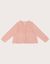 Baby Scallop Cardigan, Pink (PINK), large