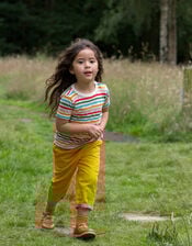 Little Green Radicals Rainbow Stripe T-Shirt, Multi (MULTI), large