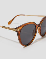 Preppy Round Sunglasses, , large