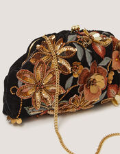 Ren Floral Embellished Clutch Bag, , large