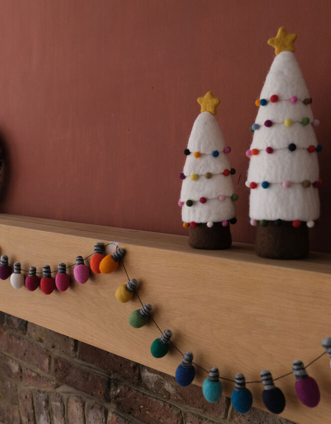 Fiona Walker Felt Fairy Light Christmas Garland, , large
