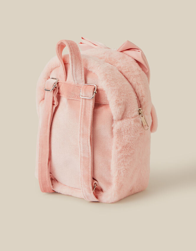 Faux Fur Bunny Backpack, , large