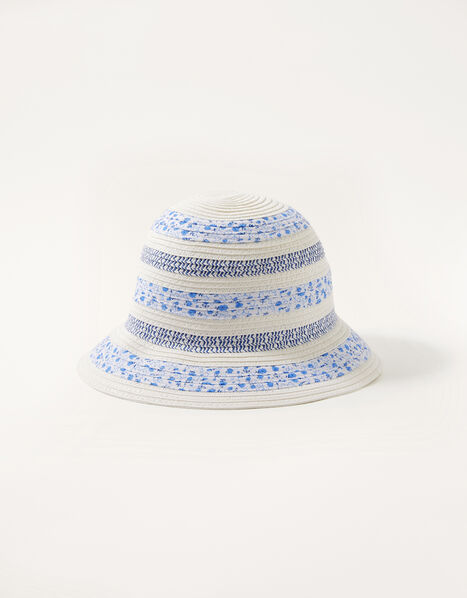 Baby Ditsy Floral Hat Blue, Blue (BLUE), large