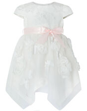 Baby Leilani Floral Butterfly Dress, Ivory (IVORY), large