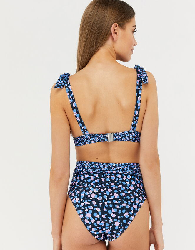 Divya Ditsy Print Bikini Top, Black (BLACK), large