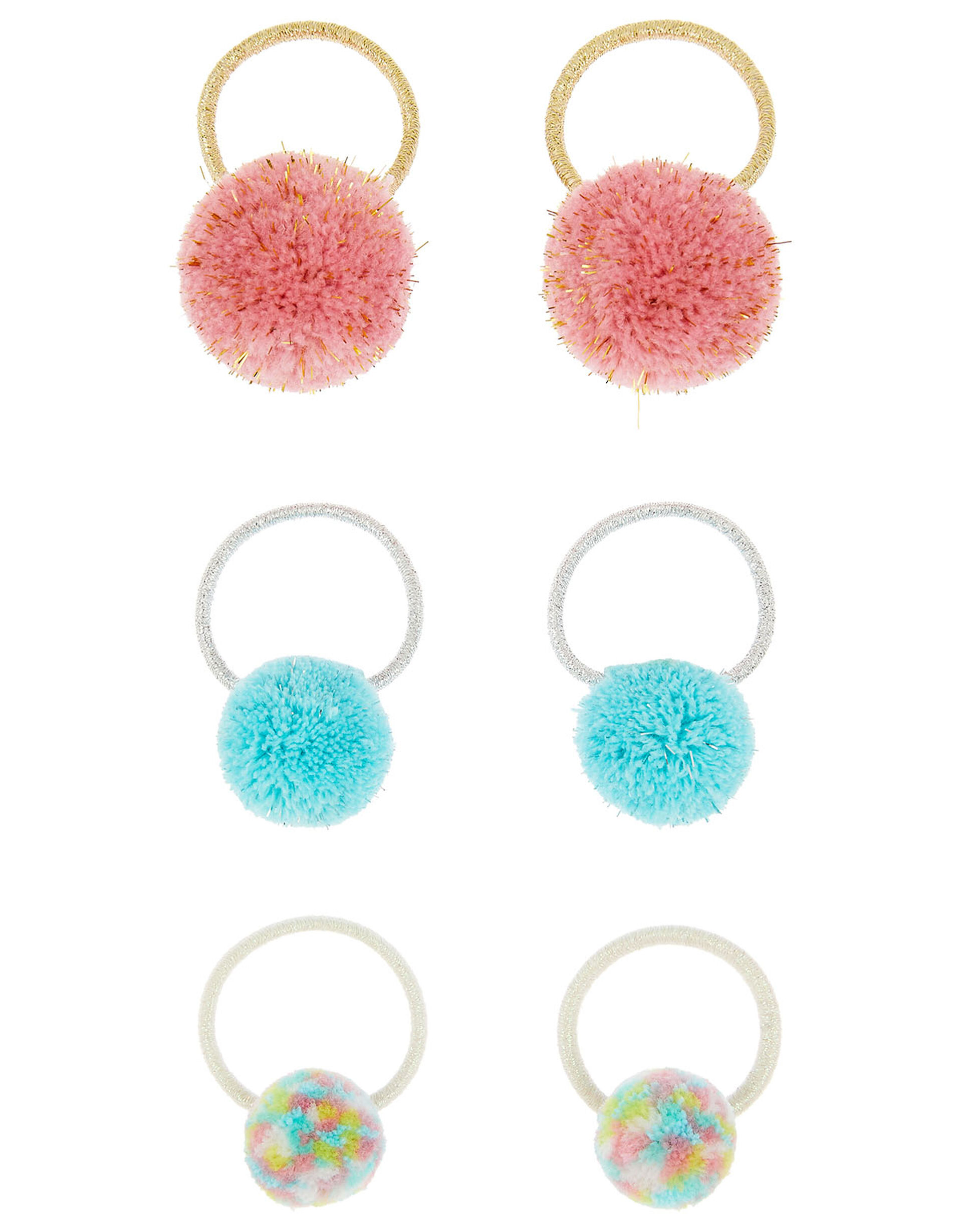 Shimmer Pom-Pom Hair Band Set, , large