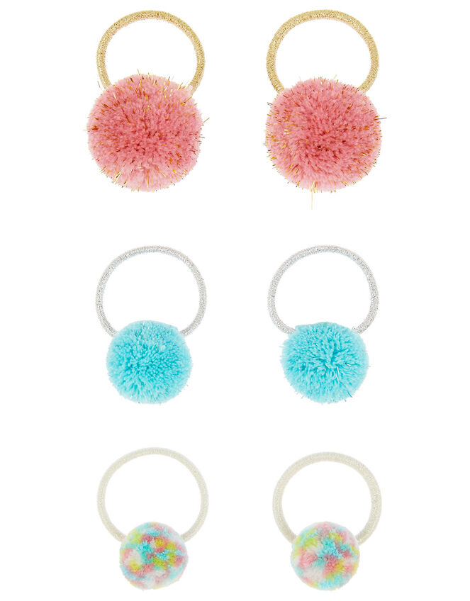 Shimmer Pom-Pom Hair Band Set, , large