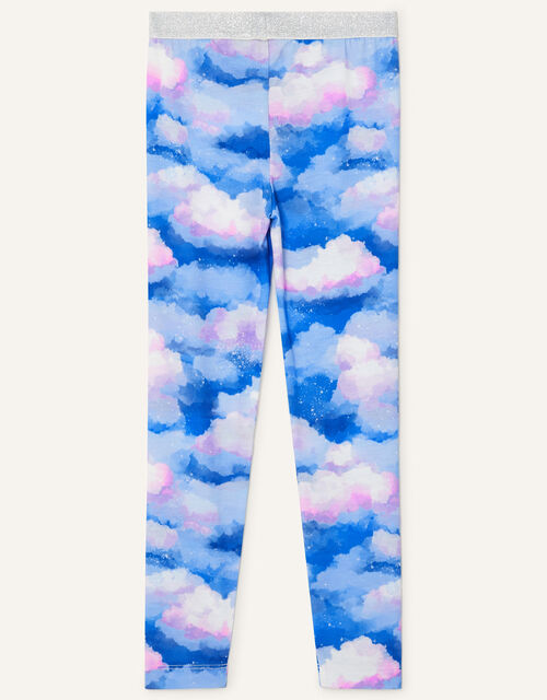 Tie Dye Cloud Print Leggings, Multi (MULTI), large