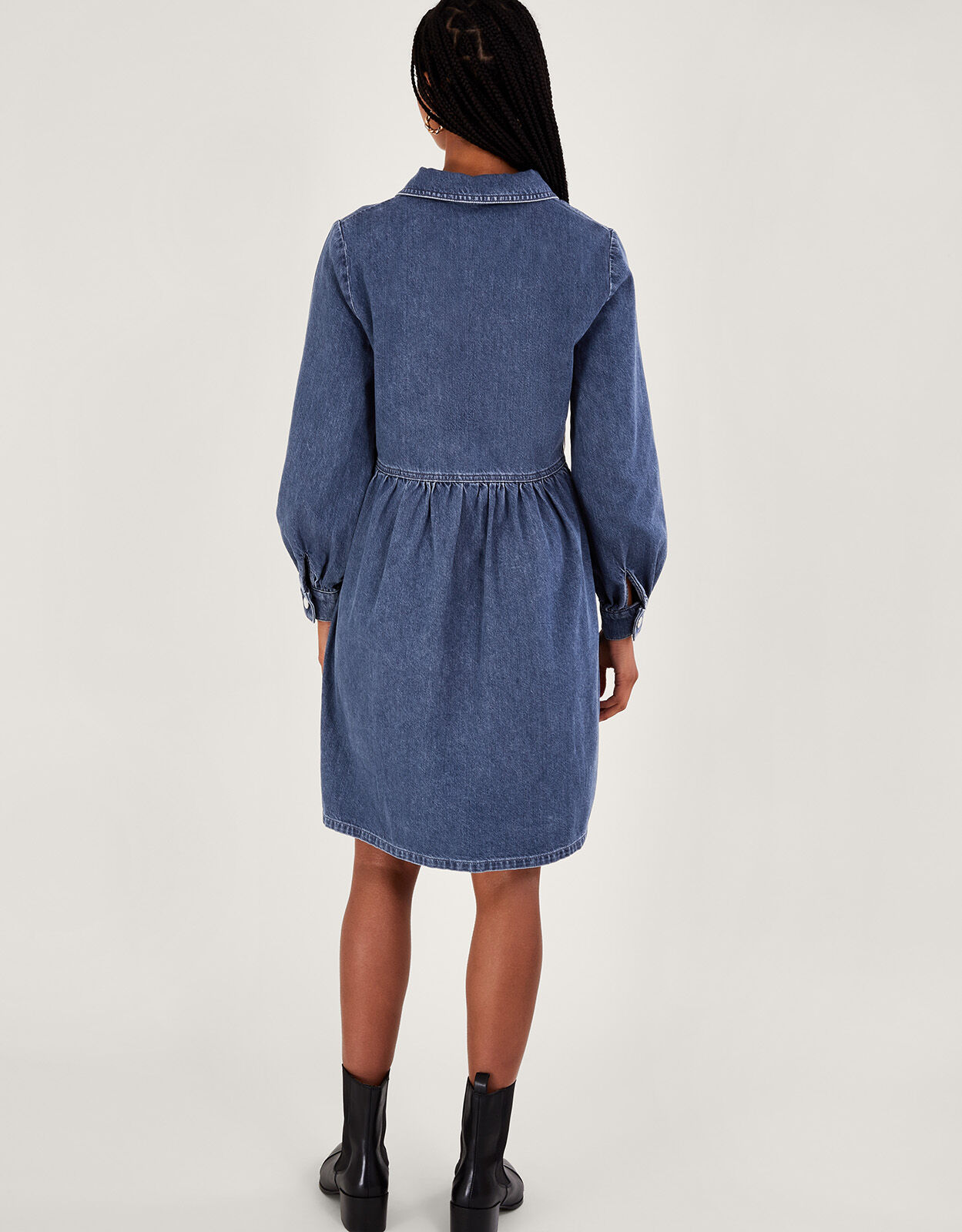 Long grey hotsell shirt dress