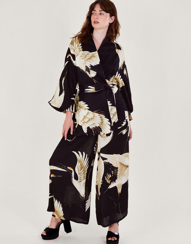 One Hundred Stars Stork Print Kimono, , large