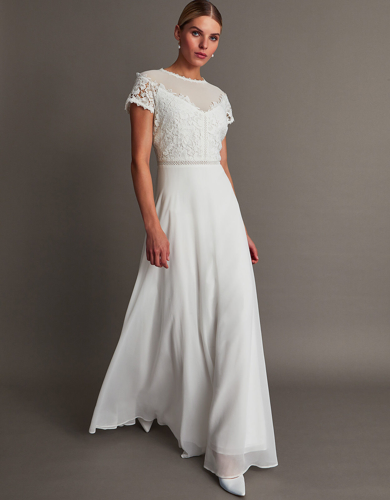 Lace Plus Size Short Wedding Dress Tea Length A Line Bridal Gown 16 18 20  22 24+ | eBay