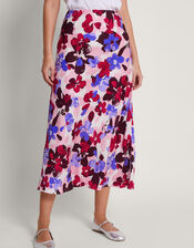 Vittoria Floral Print Skirt, Pink (PINK), large