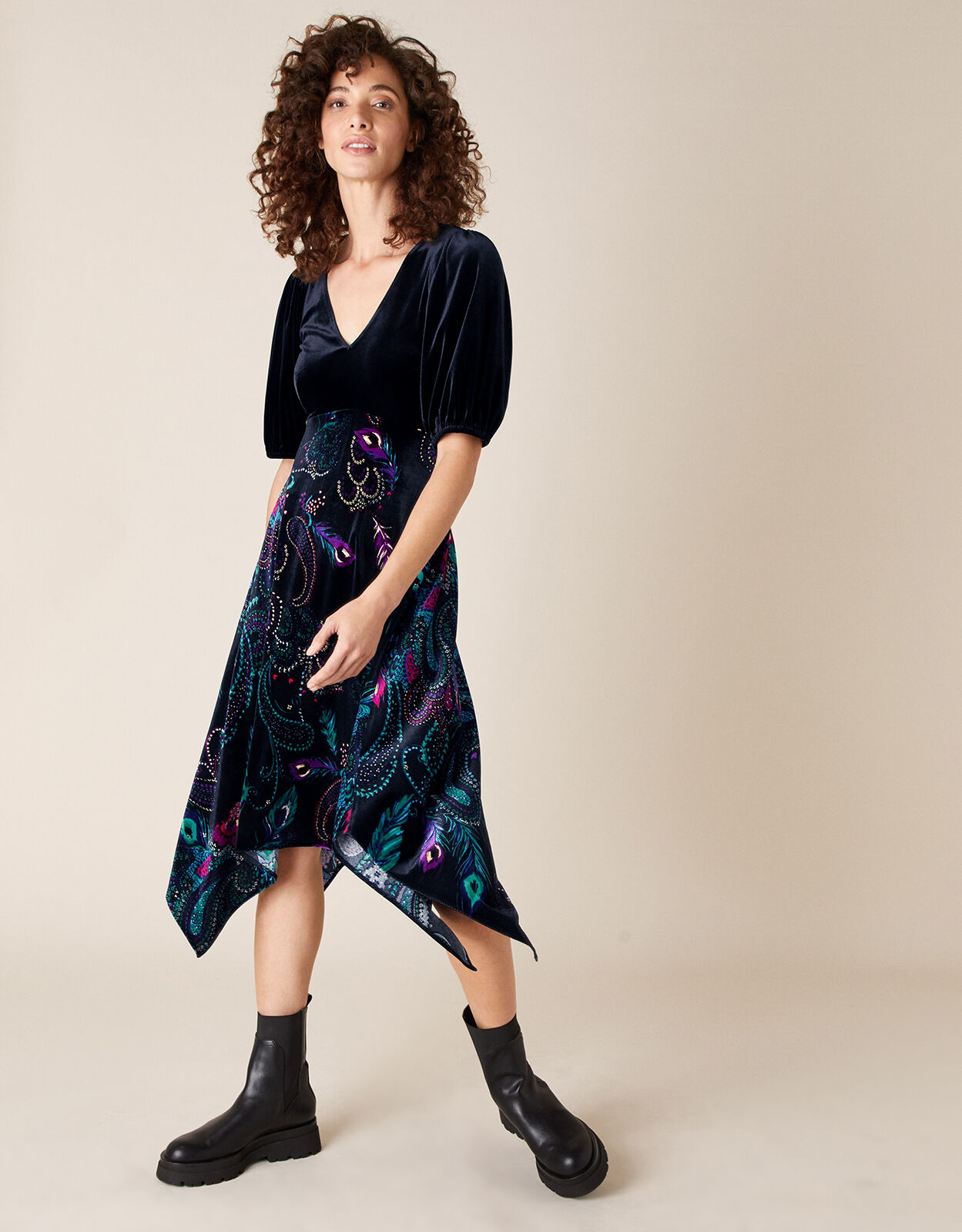 Monsoon sales peacock dress