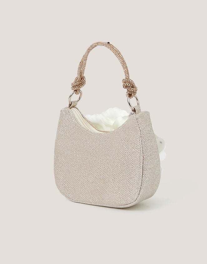 Oversized Flower Scoop Bag, Gold (GOLD), large