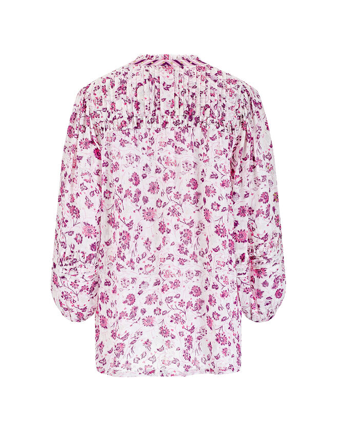 East Embellished Print Blouse, Pink (BLUSH), large