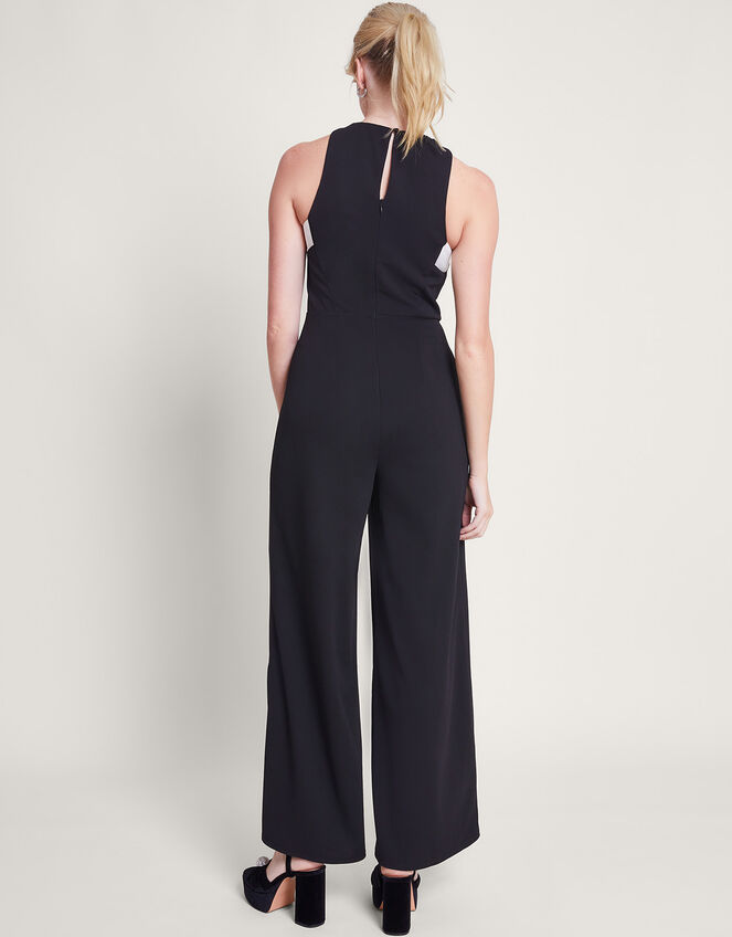 Mandy Monochrome Jumpsuit, Black (BLACK), large