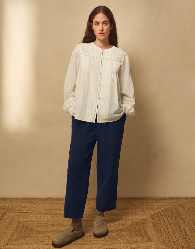 East Scarlet Pintuck Blouse, Ivory (IVORY), large