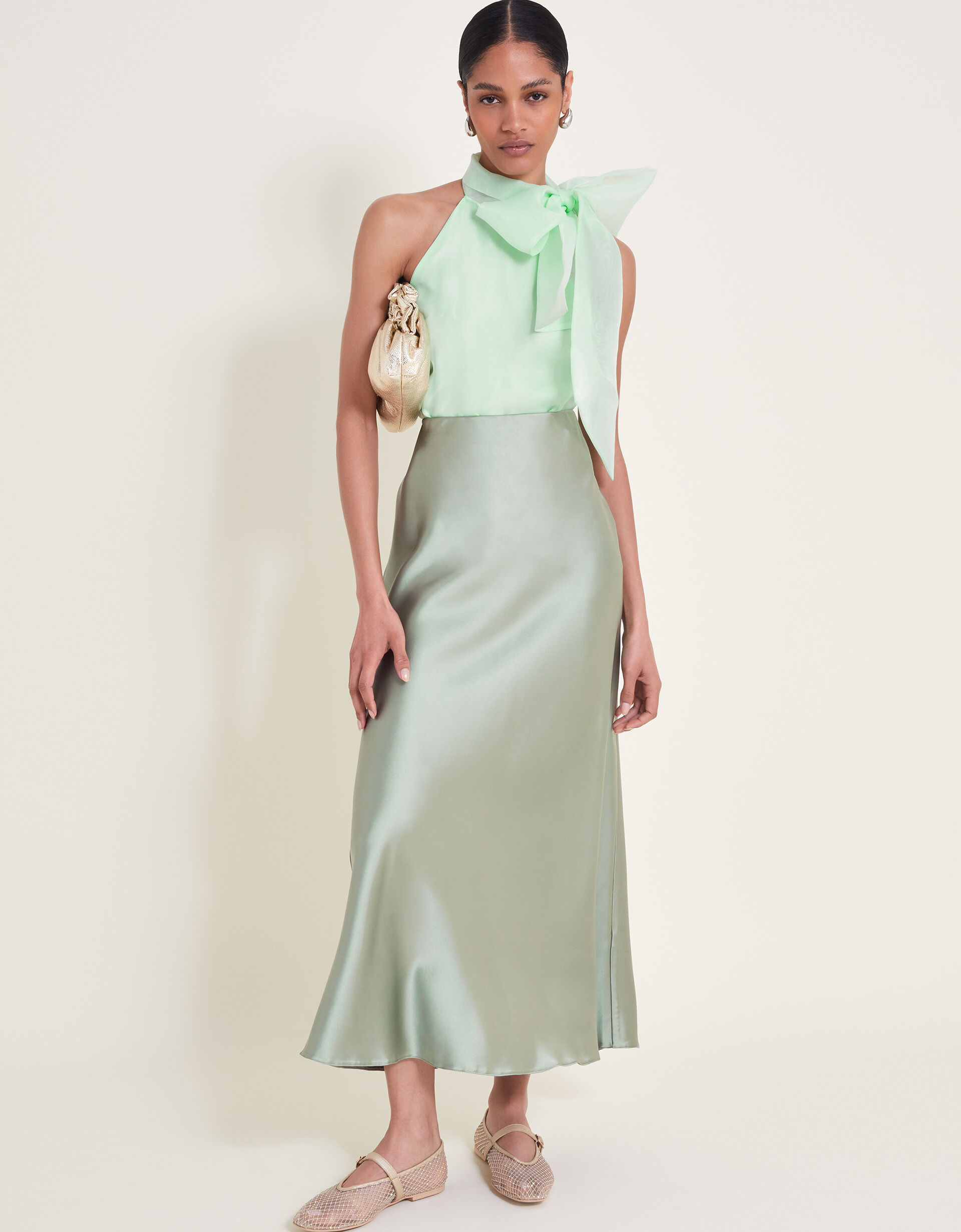 Vera Organza Top Green | Vests, Camisoles And Sleeveless Tops