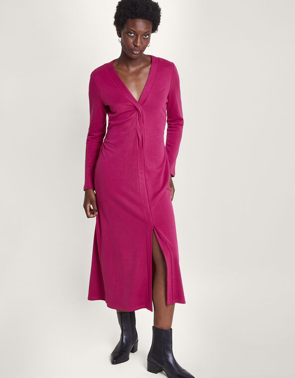 Paula Ponte Dress, Red (BERRY), large
