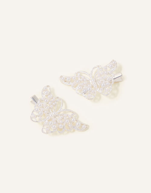 Pretty Pearl Butterfly Clip Twinset, , large