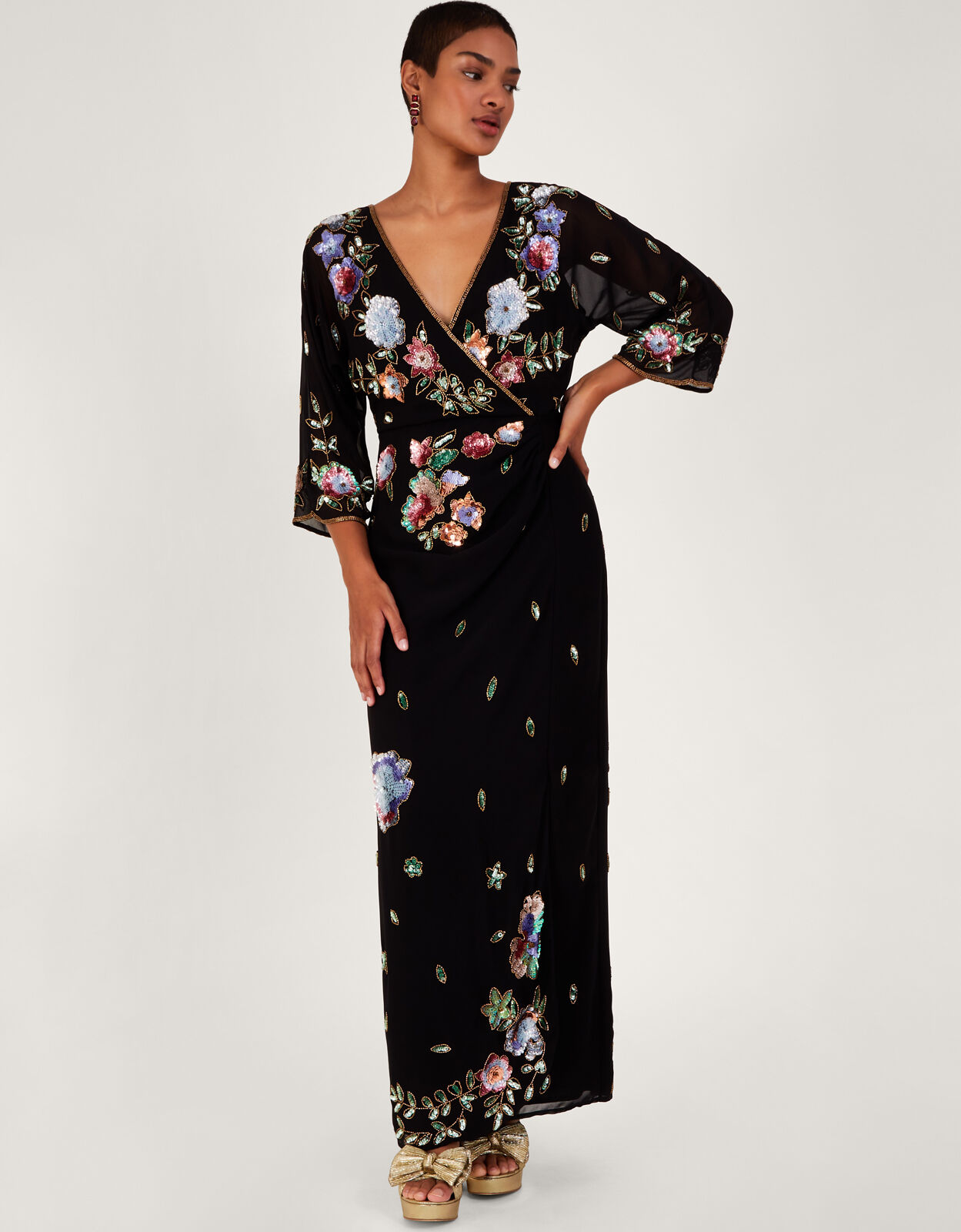 Wrap evening dresses uk on sale