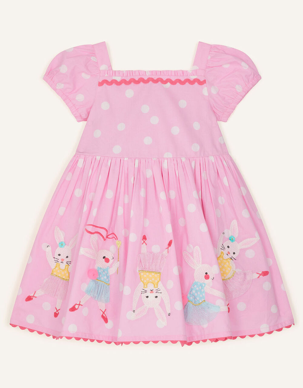 Baby Dancing Bunny Dress Pink Baby Girl Dresses Monsoon UK.