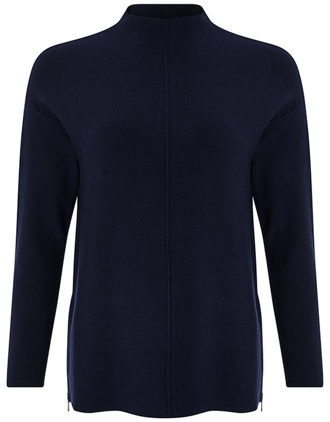 Yasmin Knitted Jumper with Sustainable Viscose, Blue (NAVY), large
